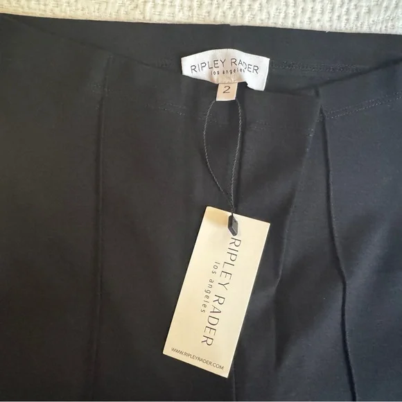 Ripley Rader Black Ponte Knit Wide Leg Pant Size 2 (4-6) - Picture 4 of 7